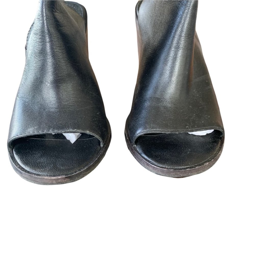 Steve Madden Leather Platform Open Toe Booties - image 2